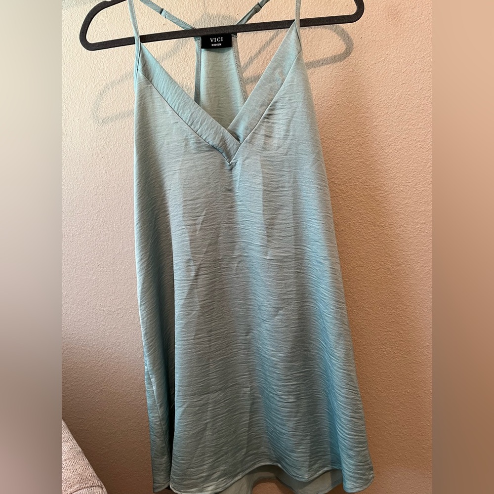 VICI brand woman’s silk, slip dress, size medium